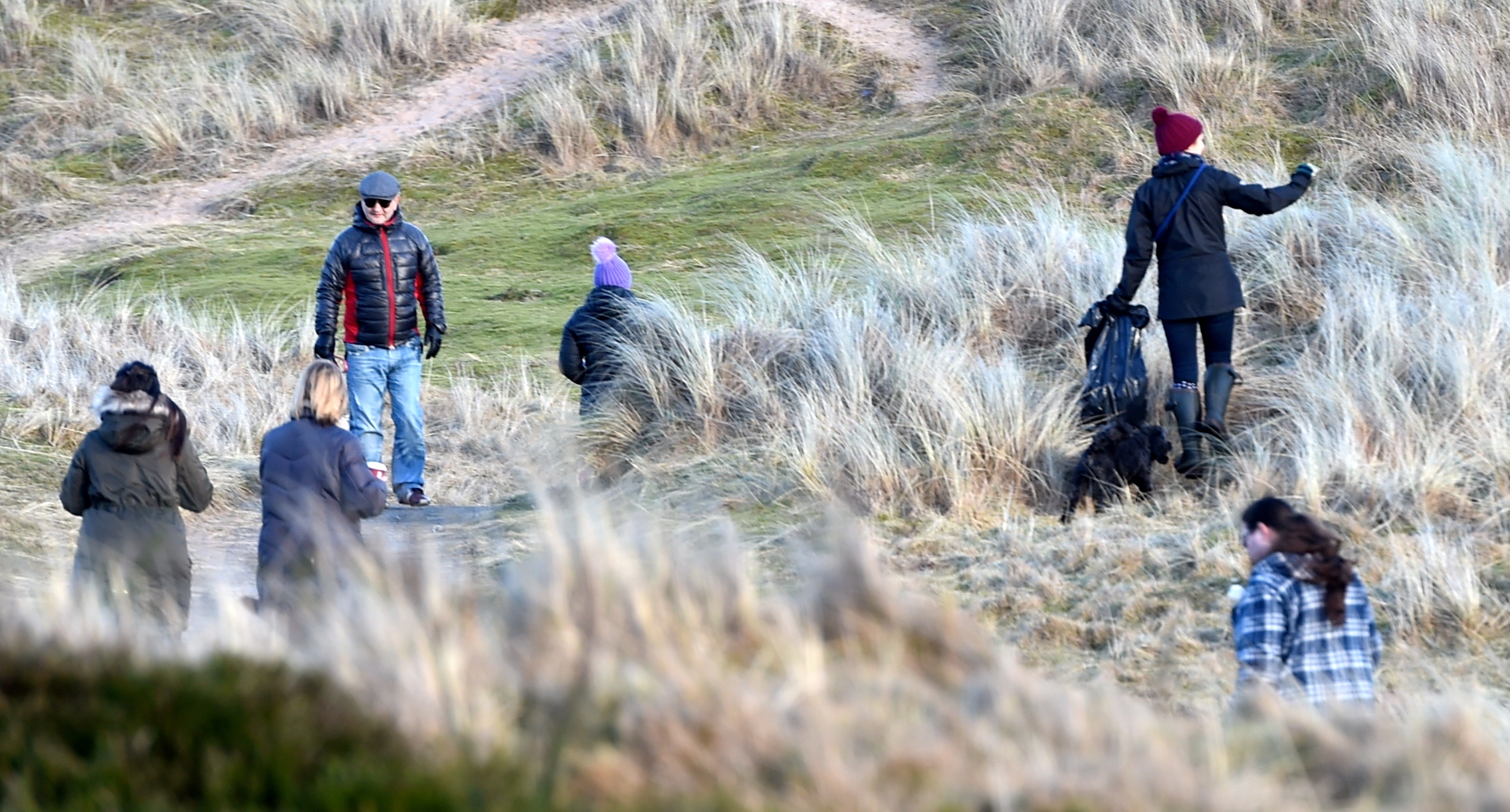 A clean-up at the Balmedie Country Park beach area earlier this year.
Picture by Jim Irvine.