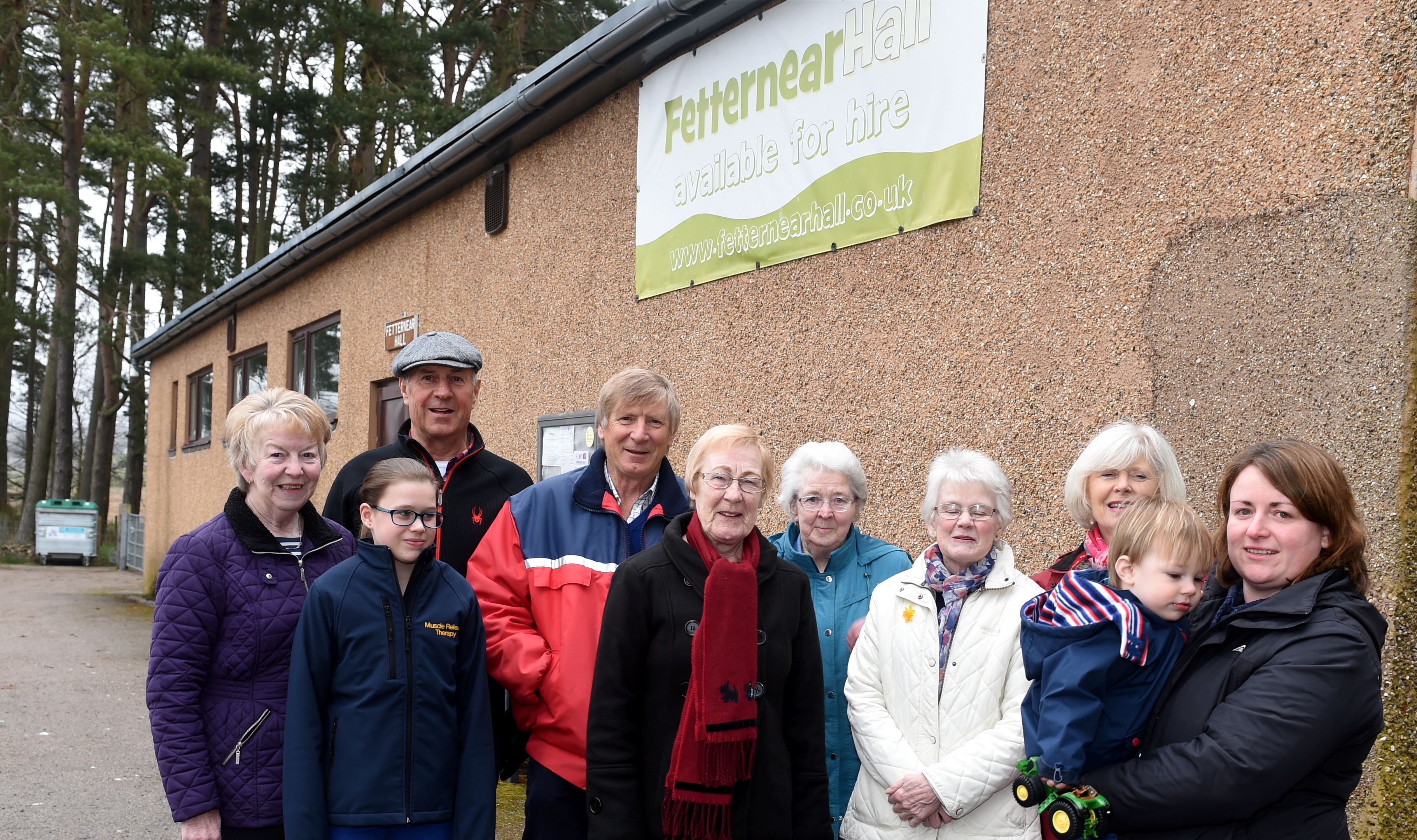 Looking for to get a new roof are the members at Fetternear Hall, Kemnay.