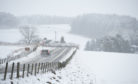 Snow is expected across the north and north-east.