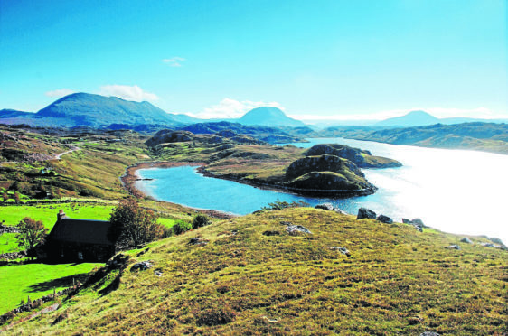 Loch Inchard near Kinlochbervie.