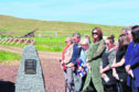 Unveiling of the new memorial commemorating the loss of a de Havilland aircraft.