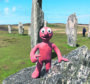 Morph at the Calanais stones, Western Isles.