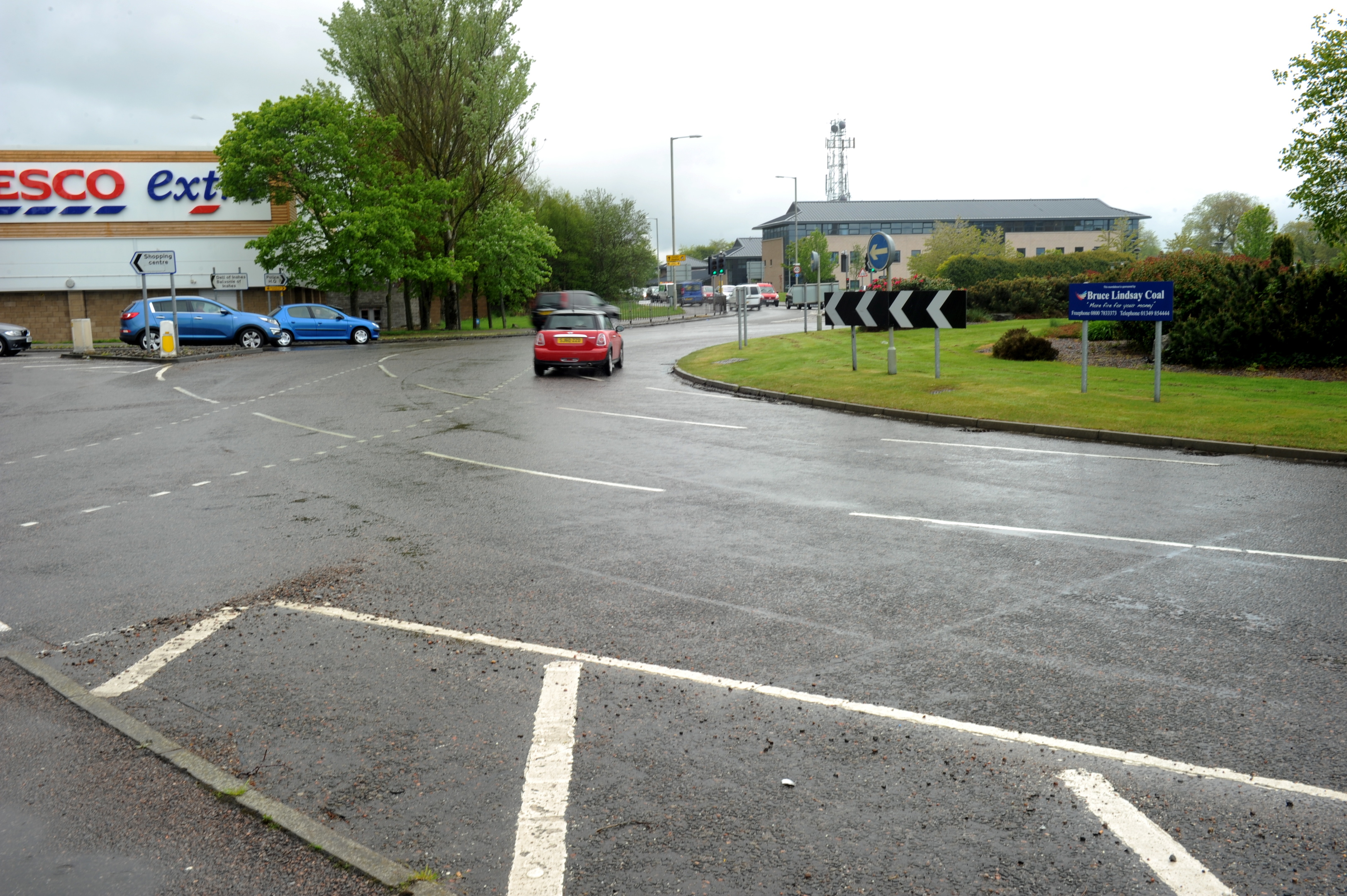 Inshes roundabout in Inverness