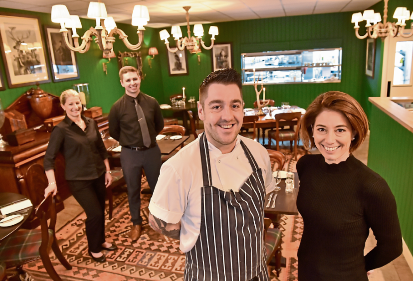 Rothesay Rooms staff, from left Jo Croll, Edward Riley, head chef Ross Cochrane and Nikki Dean