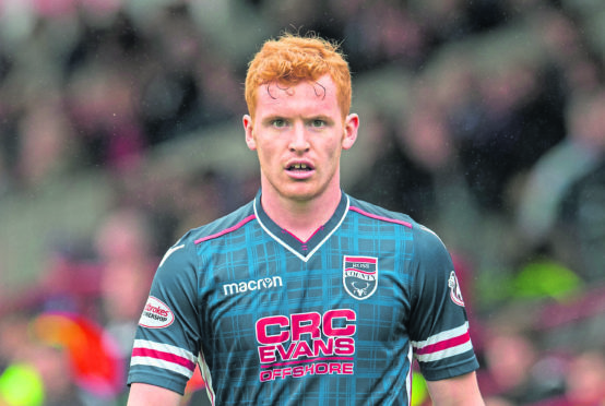 Greg Morrison in action for Ross County.