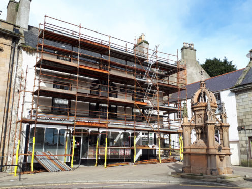 Works begins on Banffs historic Tolbooth Hotel.