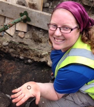 Aberdeen University architecture students’ visit to Burghead fort near Lossiemouth