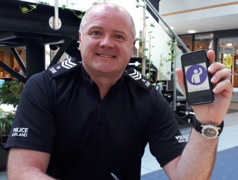 Sergeant David Campbell is encouraging people to download Purple Alert app.