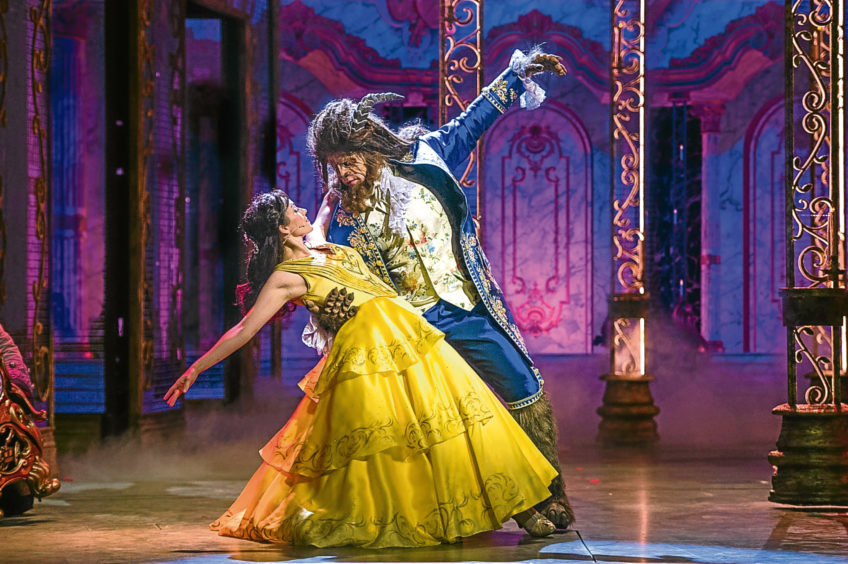 The Beauty and The Beast stage show on board the cruise ship