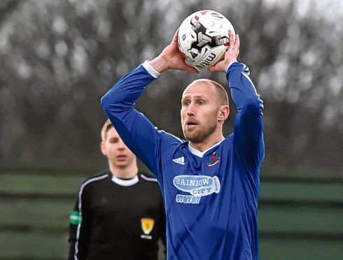 Cove Rangers' Alan Redford in action