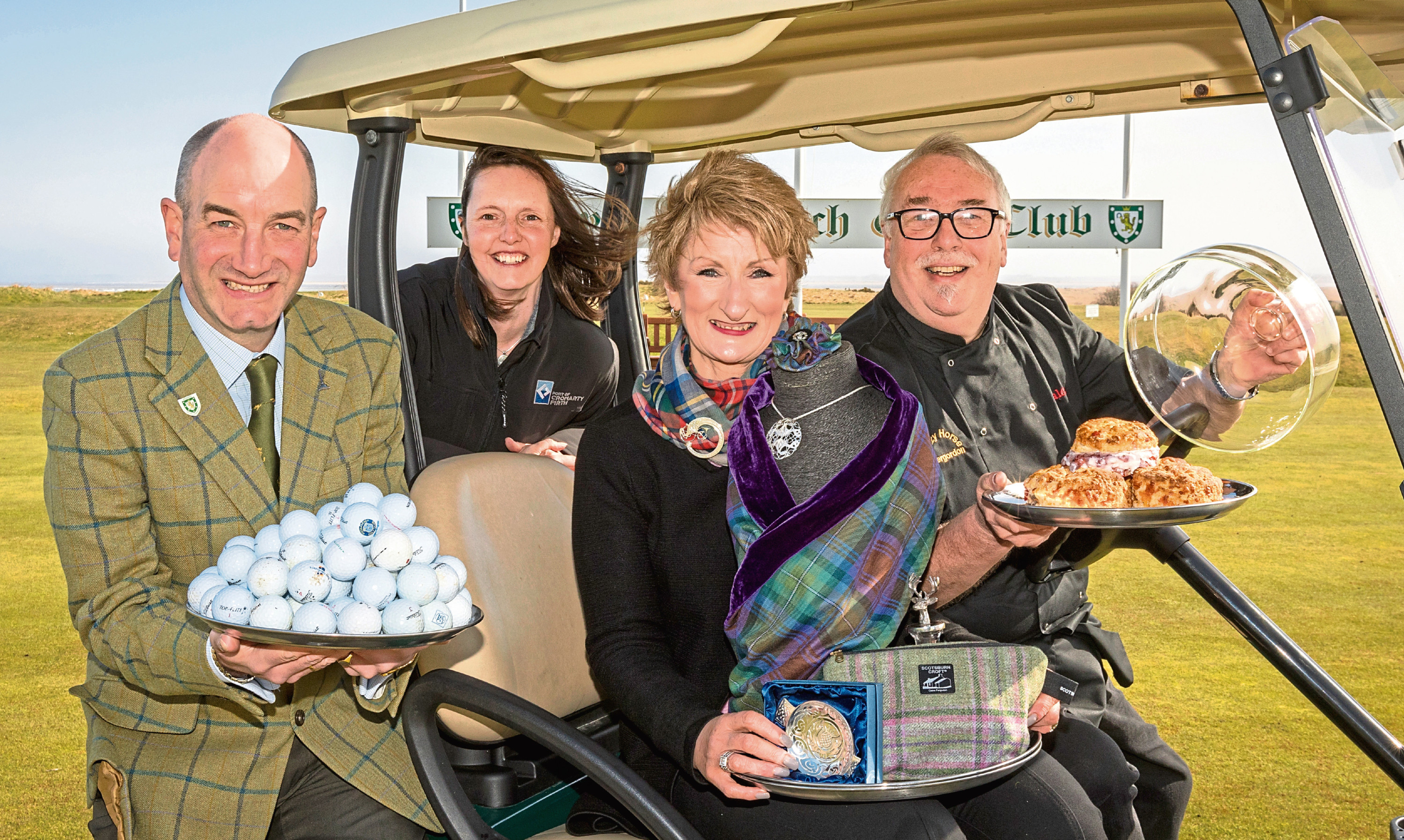 From left: Neil Hampton, Joanne Allday, Sandra Munro and Malcolm Harrison help to launch the Cruise and Crew Club