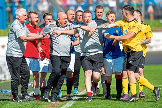 Both clubs have been fined following the ugly scenes at the end of the Pyramid Play-off final