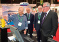 Rural Secretary Fergus Ewing, right, and Bertie Armstrong of the Scottish Fishermen’s Federation to his immediate left