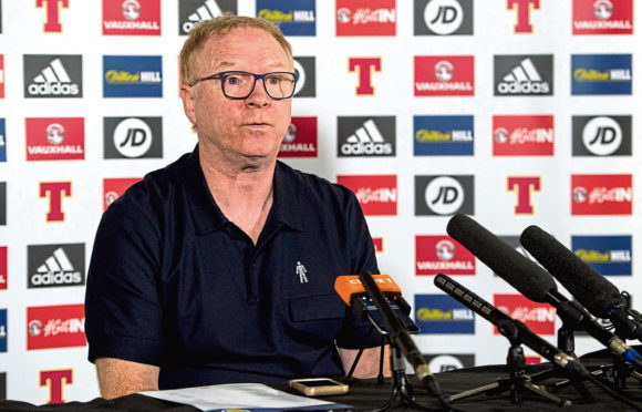 Scotland manager Alex McLeish speaks to press after announcing his squad for the tour of Mexico and Peru