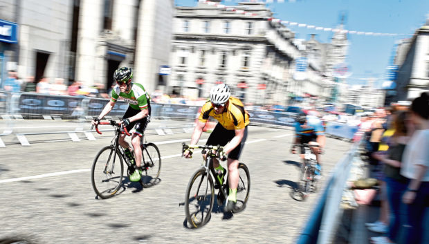 The Tour Series cycle event at Aberdeen. The Senior support race.

Picture by COLIN RENNIE