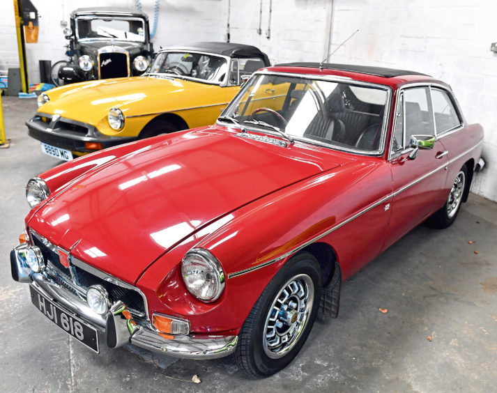 A 1972 MGB GT