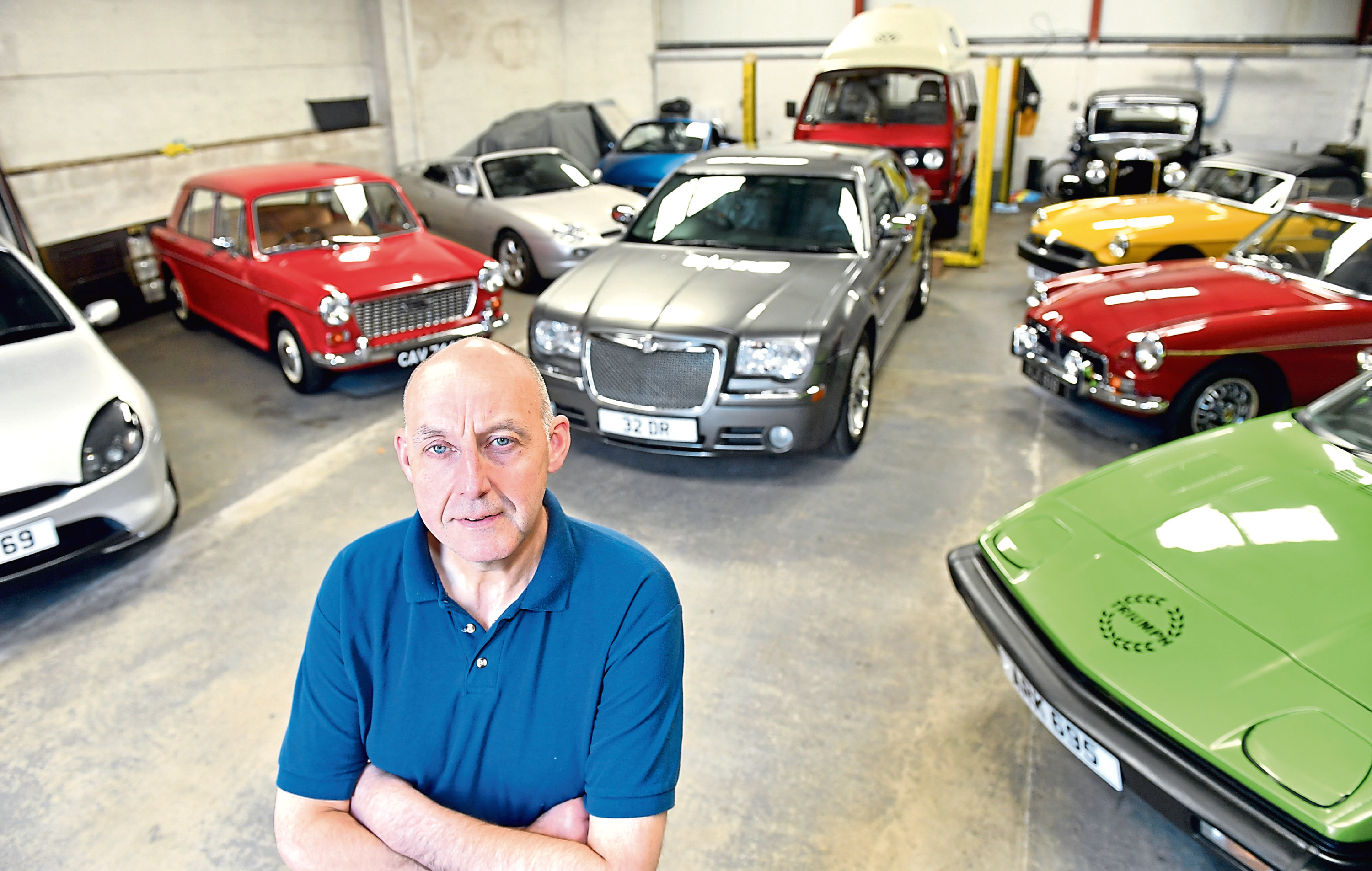 Derek Reid, of Oldmeldrum, with some of his collection