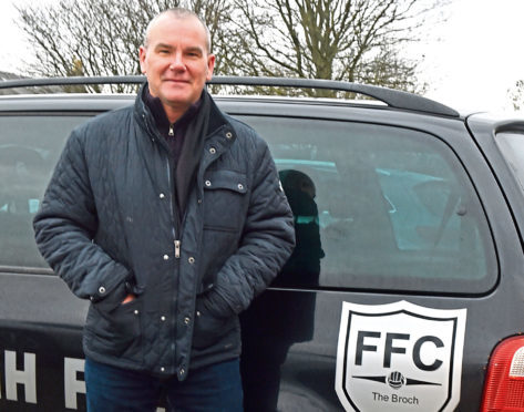 Former keeper Billy Gordon who has 721 appearances for Fraserburgh.