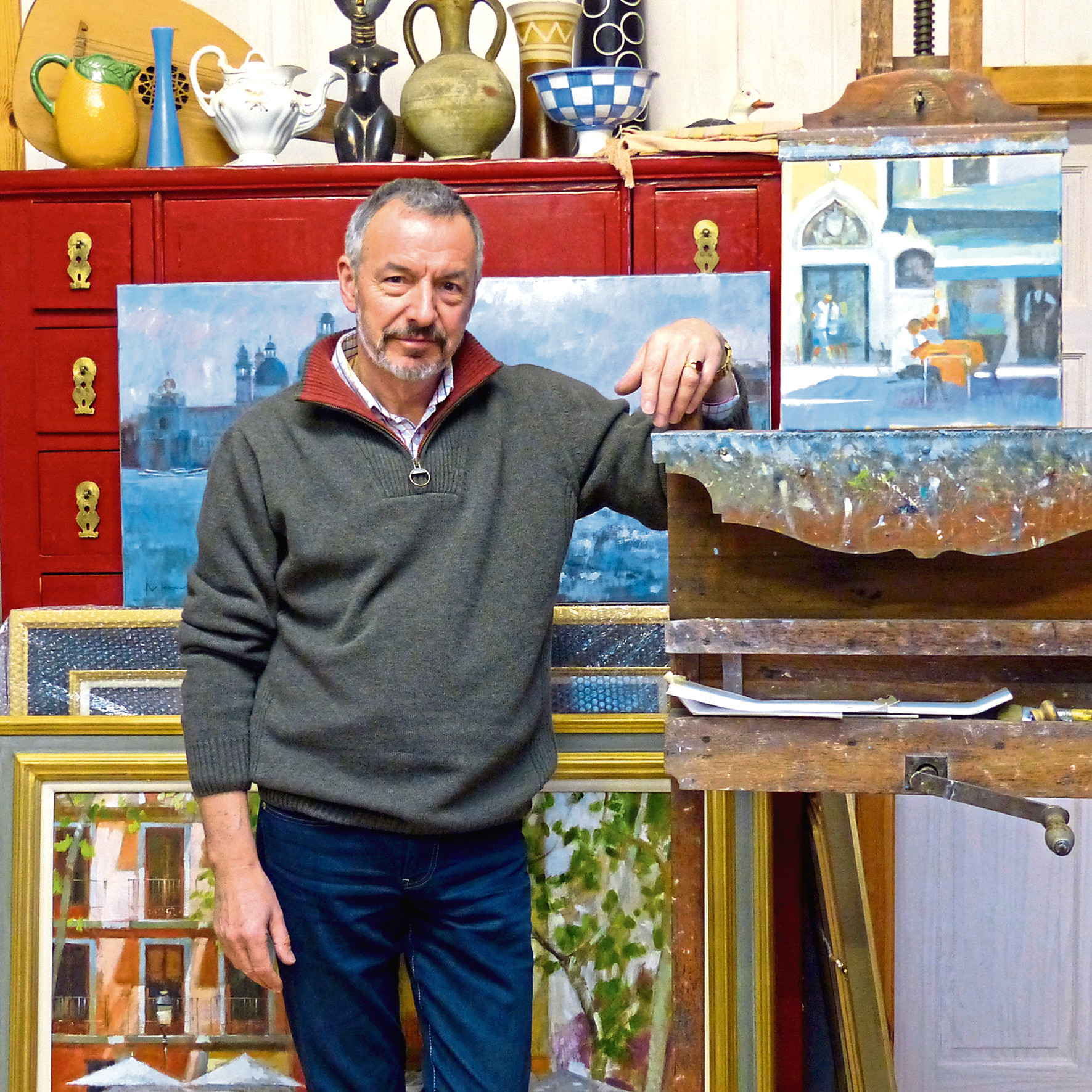 Artist Jack Morrocco enjoys a long-standing relationship with Rendezvous Gallery in Aberdeen