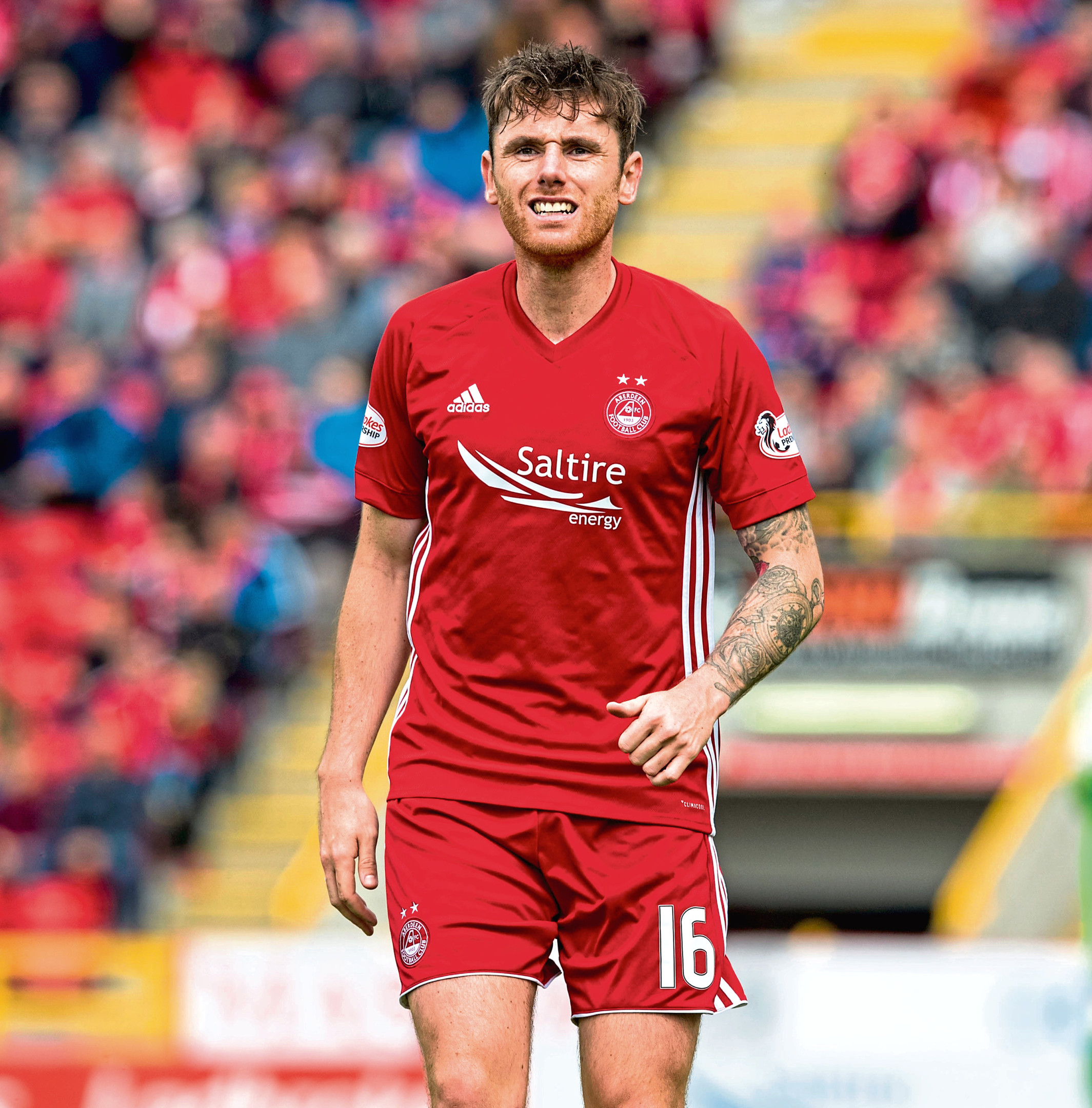 Greg Tansey in action for Aberdeen.