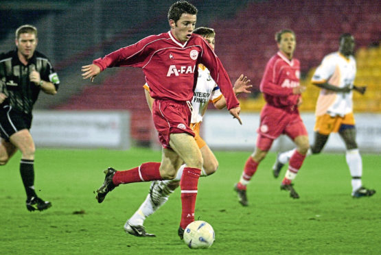 McNaughton during his time with Aberdeen