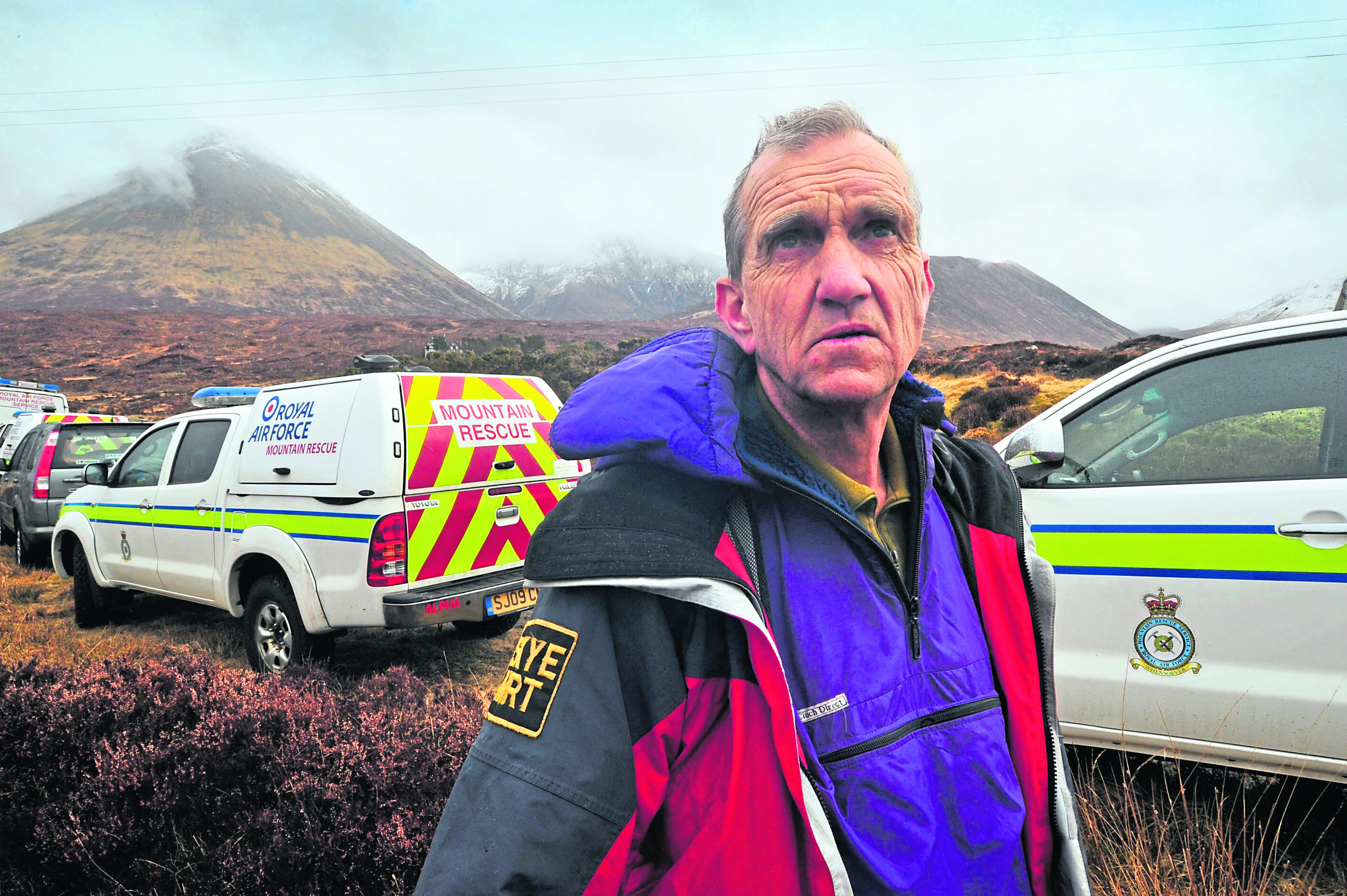 Gerry Akroyd first joined the Skye Mountain Rescue Team back in 1972 and will continue to serve but in a reduced capacity