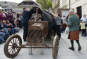 The unveiling of the bronze Ford Model T at Cameron Square, Fort William. Photo by: Iain Ferguson