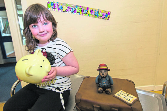 Caithness Health Action Group's funds will receive a boost thanks to 5 year old Amy Smith, from Lyth, who celebrated her birthday on Sunday.