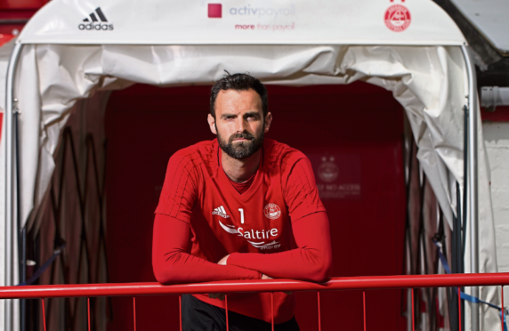 Aberdeen goalkeeper Joe Lewis.