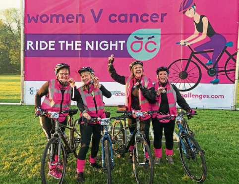 Hilary Cameron and Jenny Sculthorpe along with Shieleen Bremner and her sister Rae Cooke joined thousands of other riders