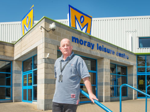 Speyside Glenlivet councillor Derek Ross outside Moray Leisure Centre