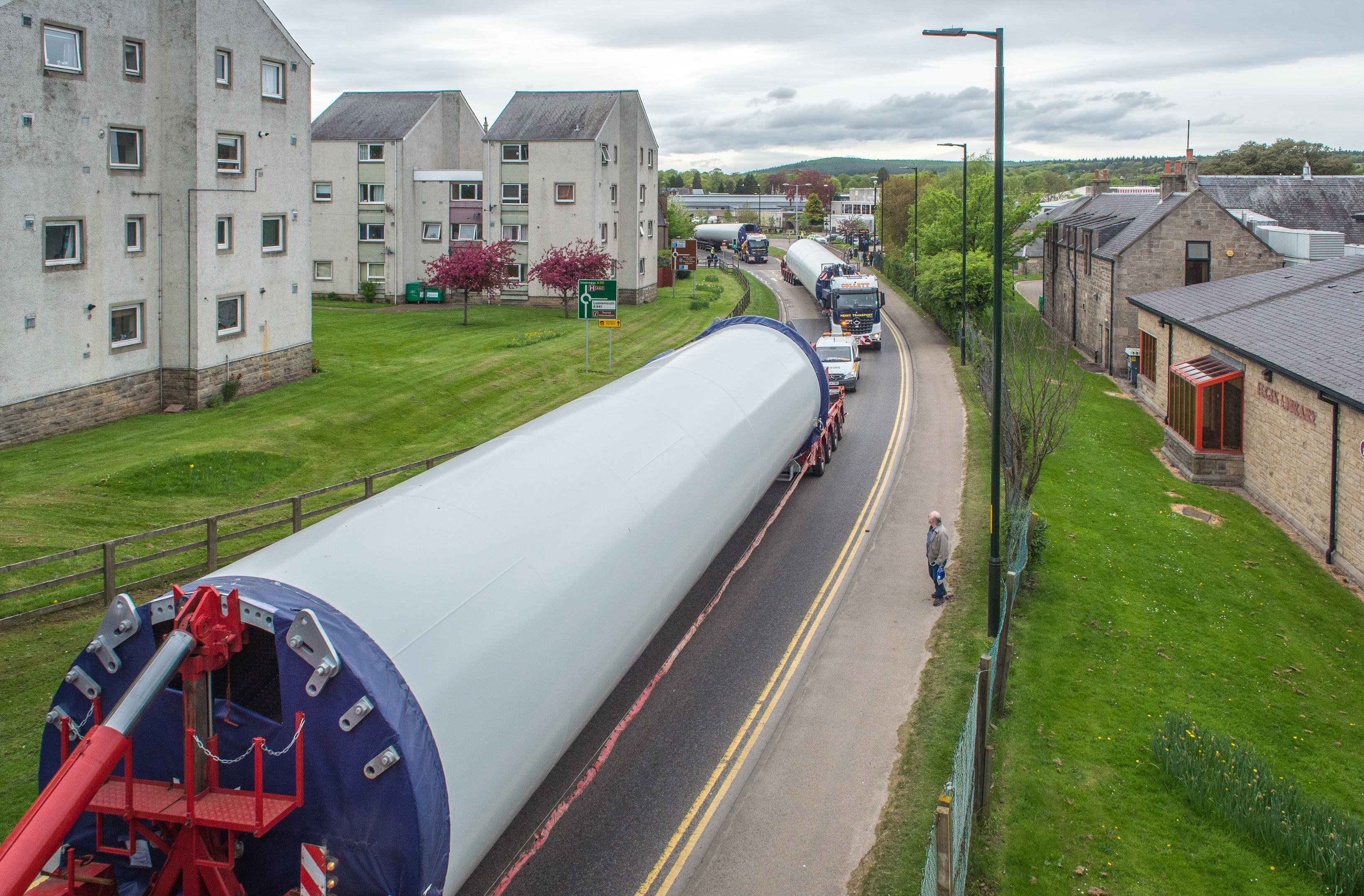 Dorenell turbines on the move in Elgin.