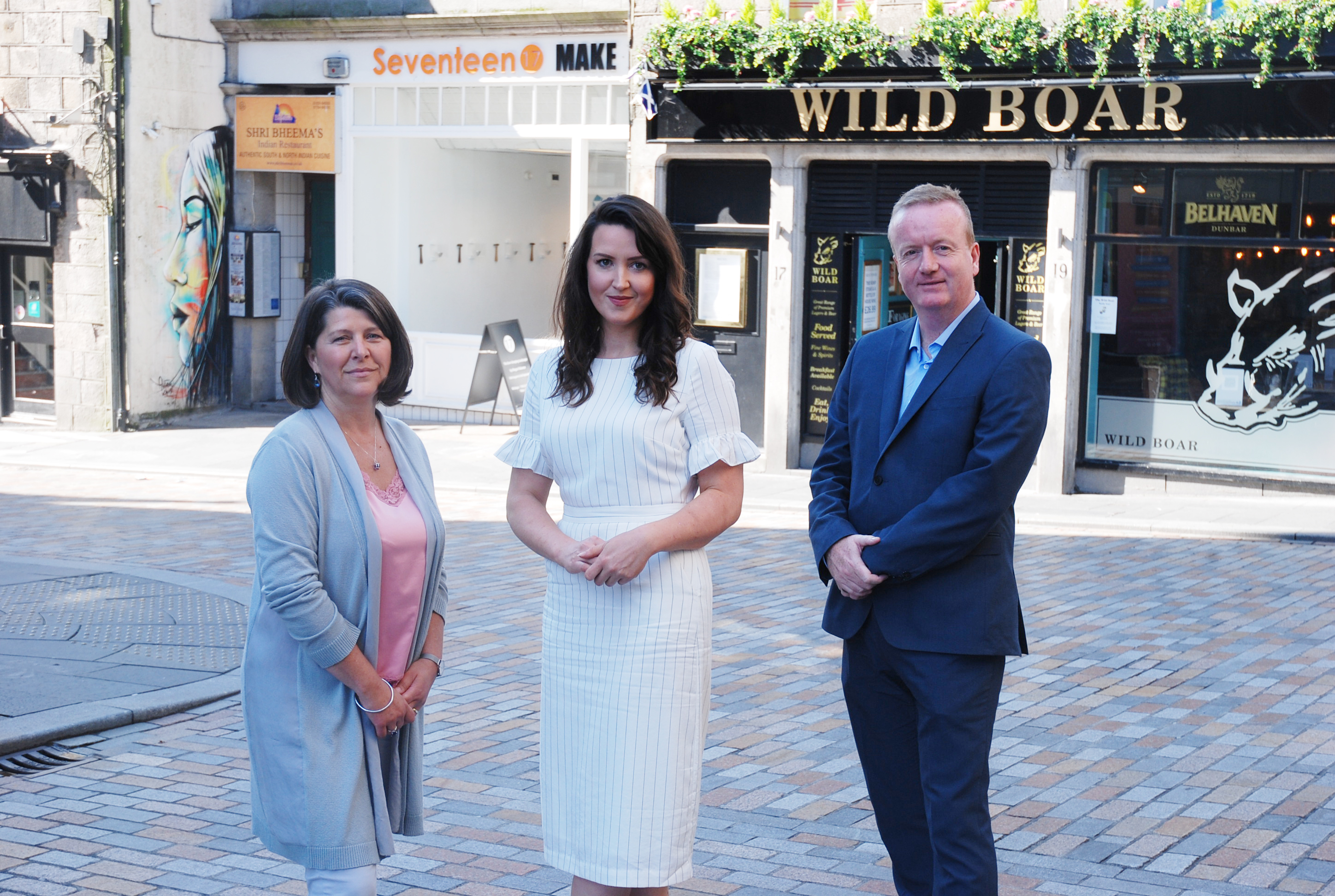 Nicola Johnston (centre), Aberdeen Inspired’s evening and night time economy manager, has organised the event, which will see 13 speakers taking part.
