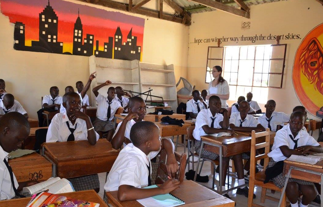 Jennifer MacDonald, an employee at Norbord in Inverness, who visited Kenya to teach in a girls school.