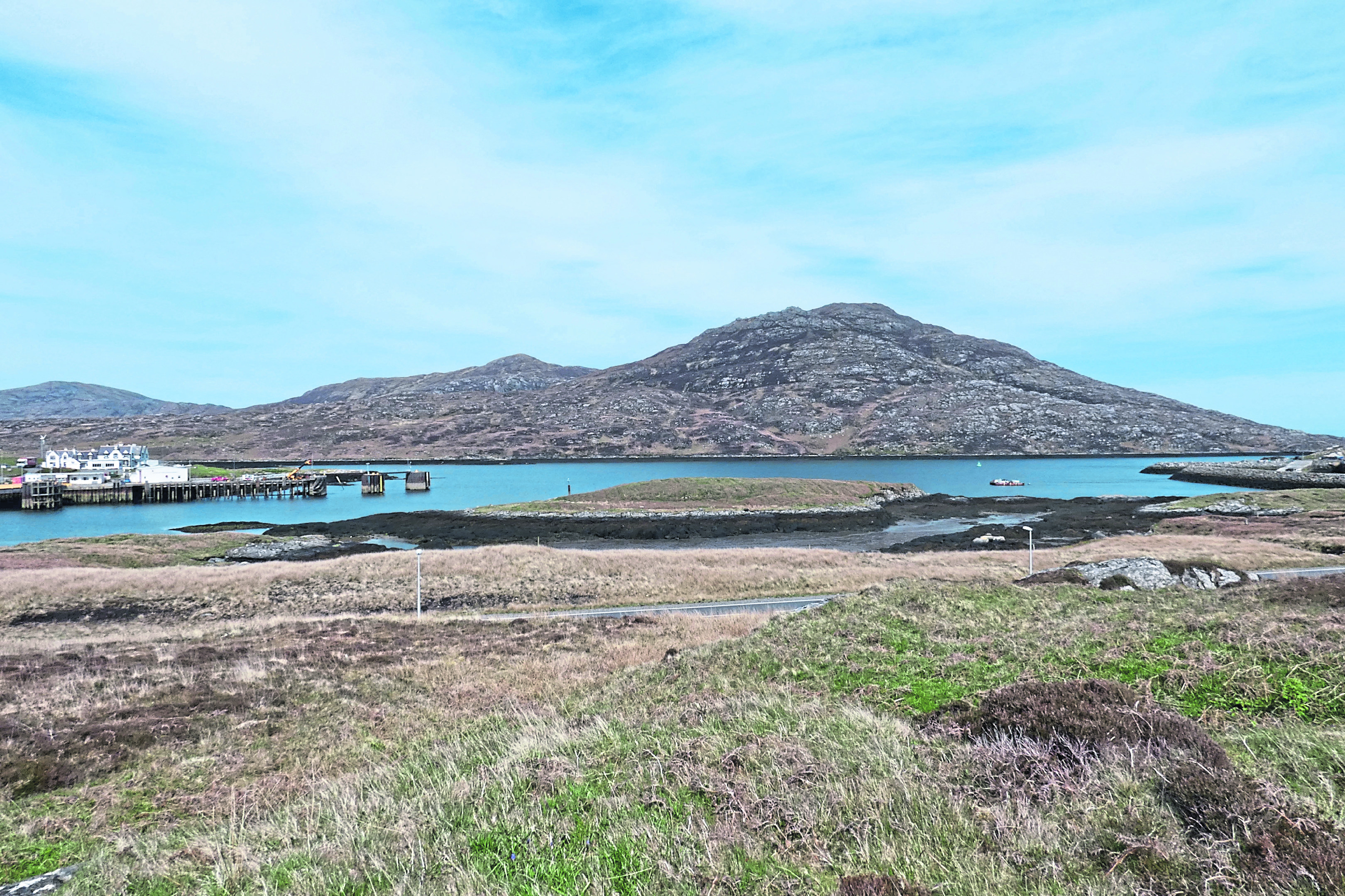 The area where Lochboisdale Whisky distillery could be built.