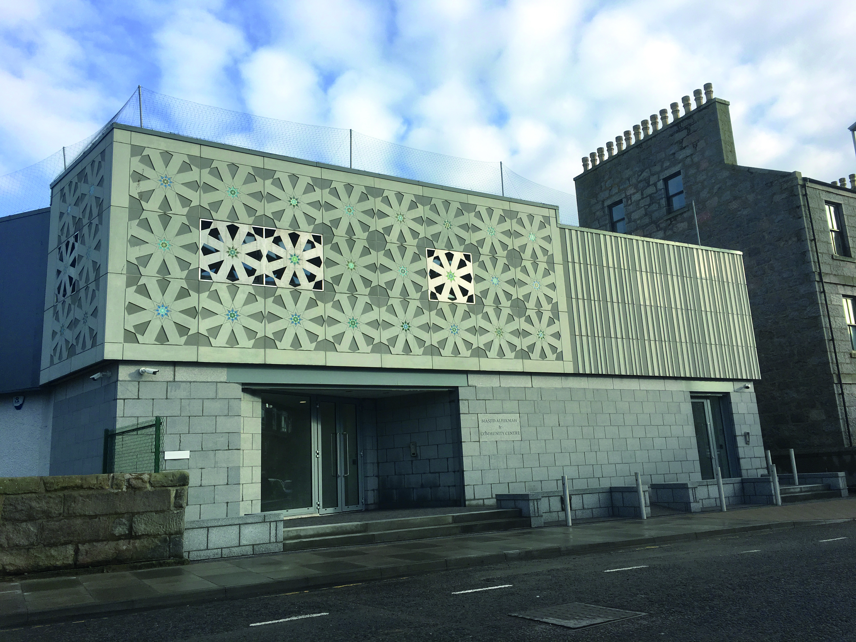 The finishing touches were made to the Masjid Alhikmah on Nelson Street yesterday.