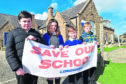 Longhaven Primary Pupils (L to R) Aaron Thomson, Alex Stewart, Charlie Campbell-Groat and Jack Logan start a campaign to save their school from closure.