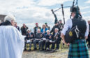 A memorial service is held for four veterans of the Arctic Convoys held in Loch Ewe, Wester Ross