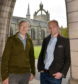 Thomas McKean (left) and Davie Donaldson at Aberdeen University.      
Picture by Kami Thomson.