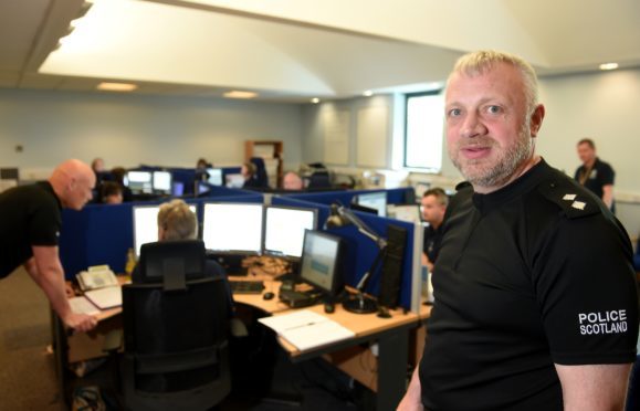 Inspector Gary McCarthy in the new unit.
Picture by Sandy McCook.