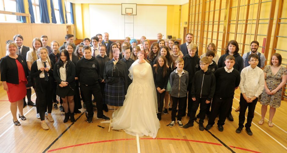 Kilchumen School in Fort Augustus held a 'Wedding reception' for Prince Harry and Megan Markle.