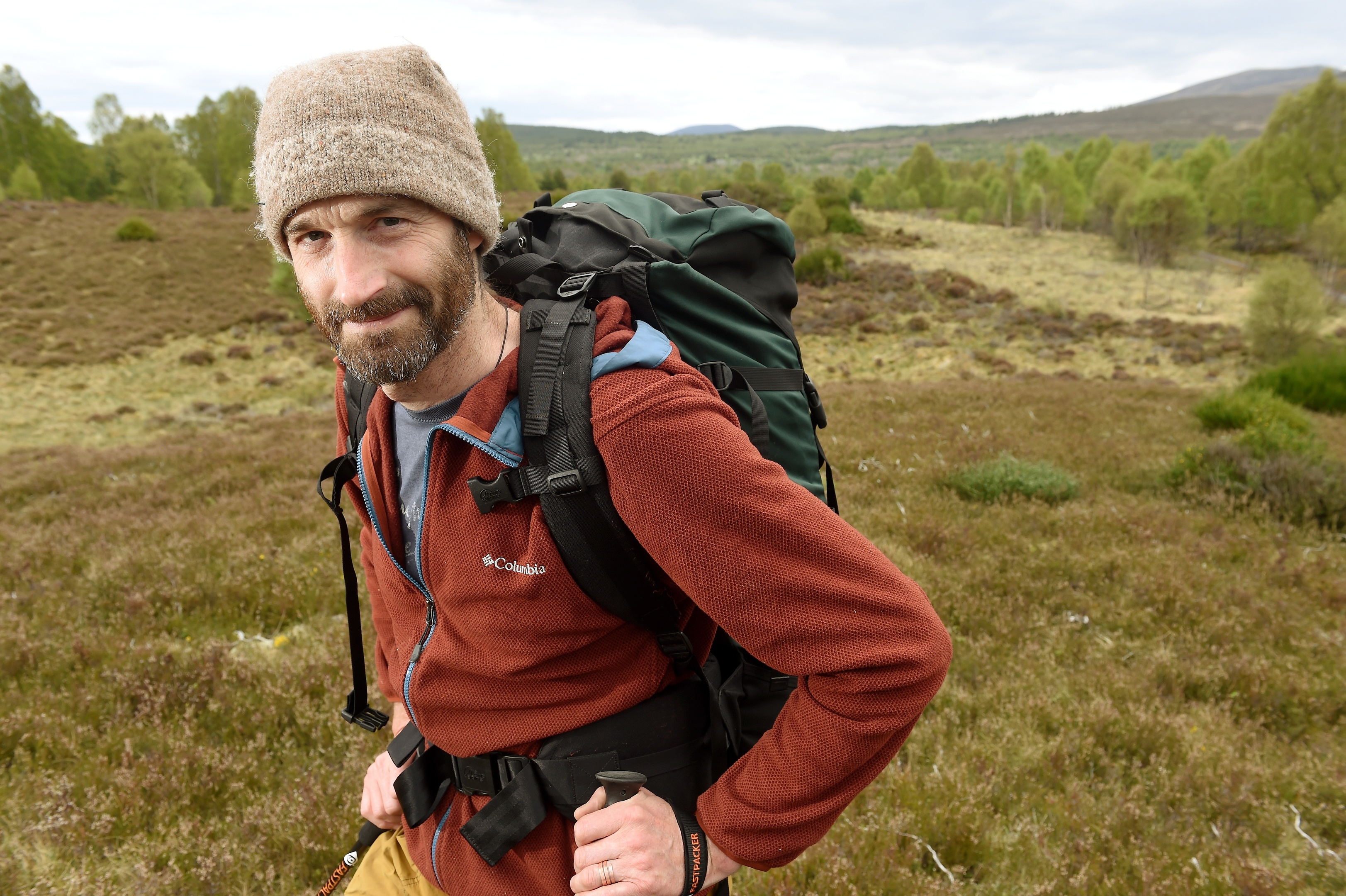 Will Boyd-Wallis of Nethy Bridge who sets off this morning on a three week walk around the Gairngorms.
