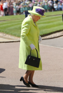 Queen Elizabeth II arrives at St George's Chapel. (Photo by Gareth Fuller/PA Wire)