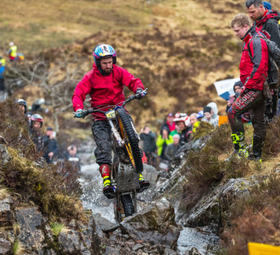 James Dabill still heads the Scottish Six Days Trial field.