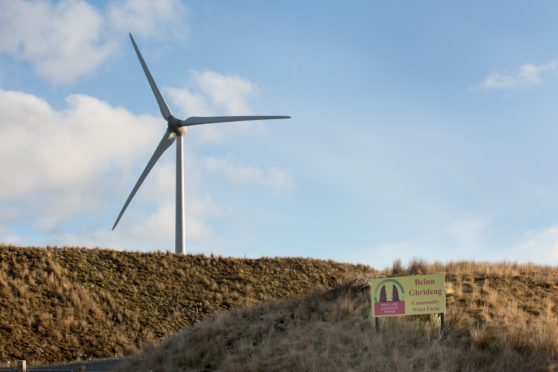 The entrance to Beinn Ghrideag, the wind farm owned and operated by Point and Sandwick Trust for the benefit of the community. Picture by Sandie Maciver