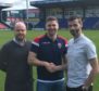 Iain Vigurs, centre, returned to Ross County in the summer.
