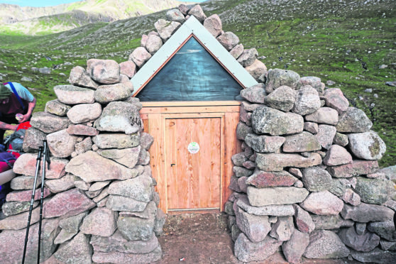 The Garbh Choire Refuge after its painstakingly planned restoration by the Mountain Bothy Association