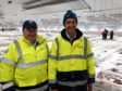 Chief executive Jimmy Buchan and technical training consultant Michael Sim at the new fish market
