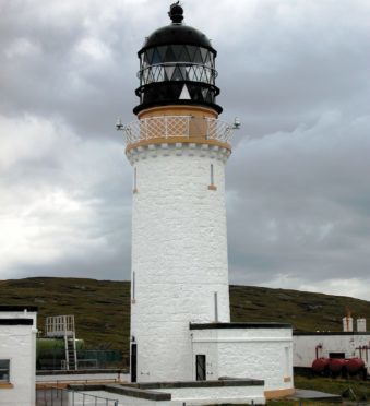 Cape Wrath Lighthouse on the most north westerly point of the British Mainland