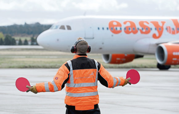 EasyJet Airbus on the runway